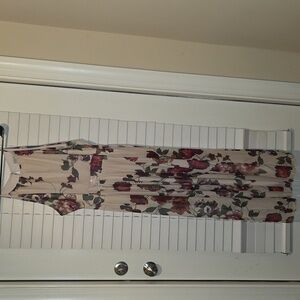 Alexa B Nites Maxi Dress Mesh Overlay And Jewel Tone Floral Print Women's 20W